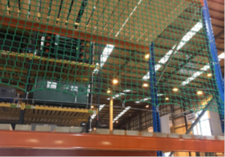 Warehouse safety netting